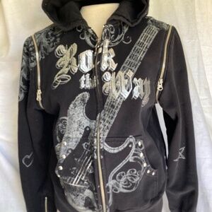 Aerosmith Disney RocknRoll hooded sweatshirt